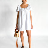 Drawcord Mini Dress