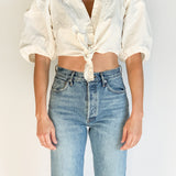 Wrap Cropped Shirt