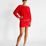 Samos Oversized Sweatshirt & Mikros Mini Skirt Set