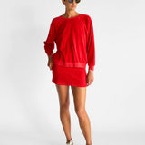 Samos Oversized Sweatshirt & Mikros Mini Skirt Set