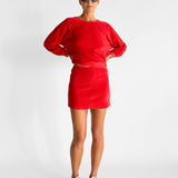 Samos Oversized Sweatshirt & Mikros Mini Skirt Set