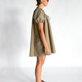 Drawcord Mini Dress