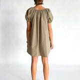 Drawcord Mini Dress