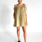 Drawcord Mini Dress