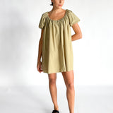 Drawcord Mini Dress