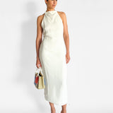 Asymm Belt Back Dress