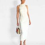 Asymm Belt Back Dress