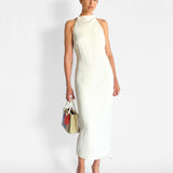 Asymm Belt Back Dress