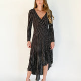 Polka Dot Wrap Dress