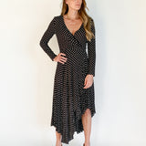 Polka Dot Wrap Dress