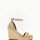 Double Rockstud Espiadrilles Wedges