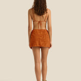 Towelling Wrap Skirt