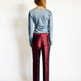 Silk Relaxed Pleat Trouser