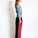 Silk Relaxed Pleat Trouser