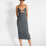 St. Agni Pinstripe Bra Dress — image 1 of 8