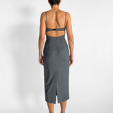 St. Agni Pinstripe Bra Dress — image 3 of 8