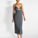 St. Agni Pinstripe Bra Dress — image 4 of 8