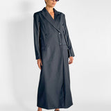 St. Agni Pinstripe Maxi Coat — image 4 of 5