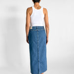 St. Agni Denim Maxi Skirt — image 2 of 6