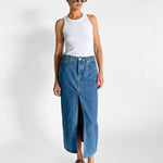 St. Agni Denim Maxi Skirt — image 3 of 6
