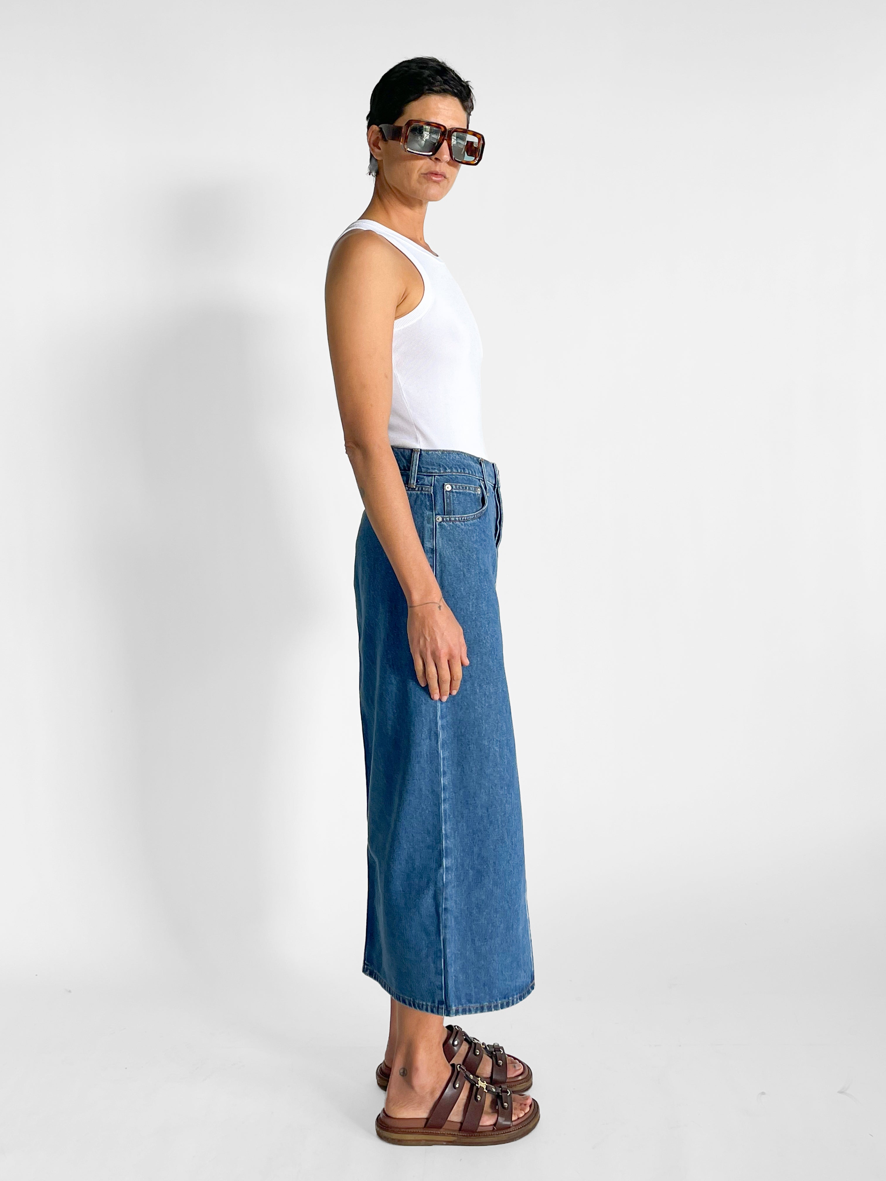 St. Agni Denim Maxi Skirt — image 5 of 6