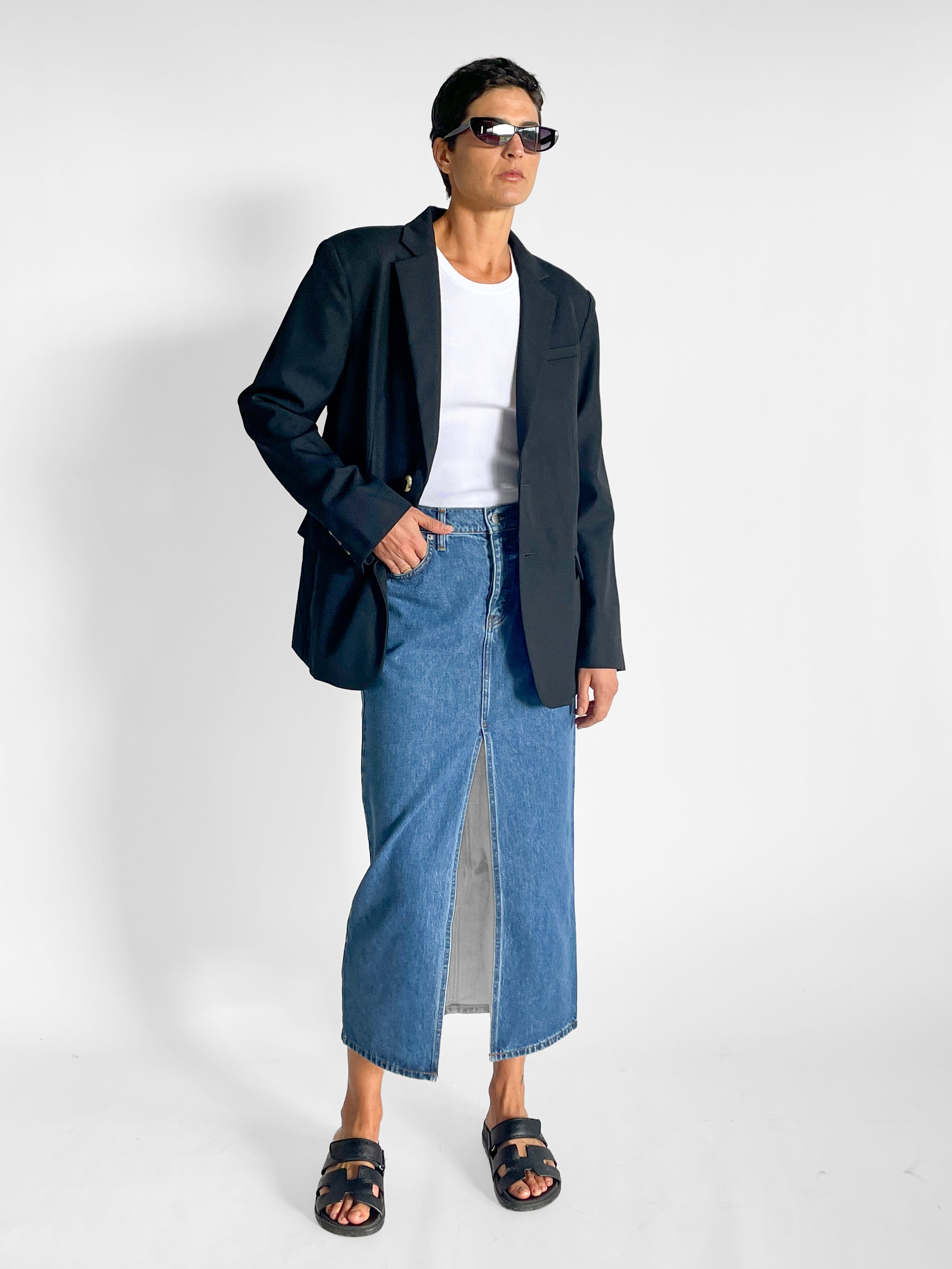 St. Agni Denim Maxi Skirt — image 6 of 6