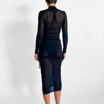 St. Agni Sheer Ruched Dress — image 2 of 5