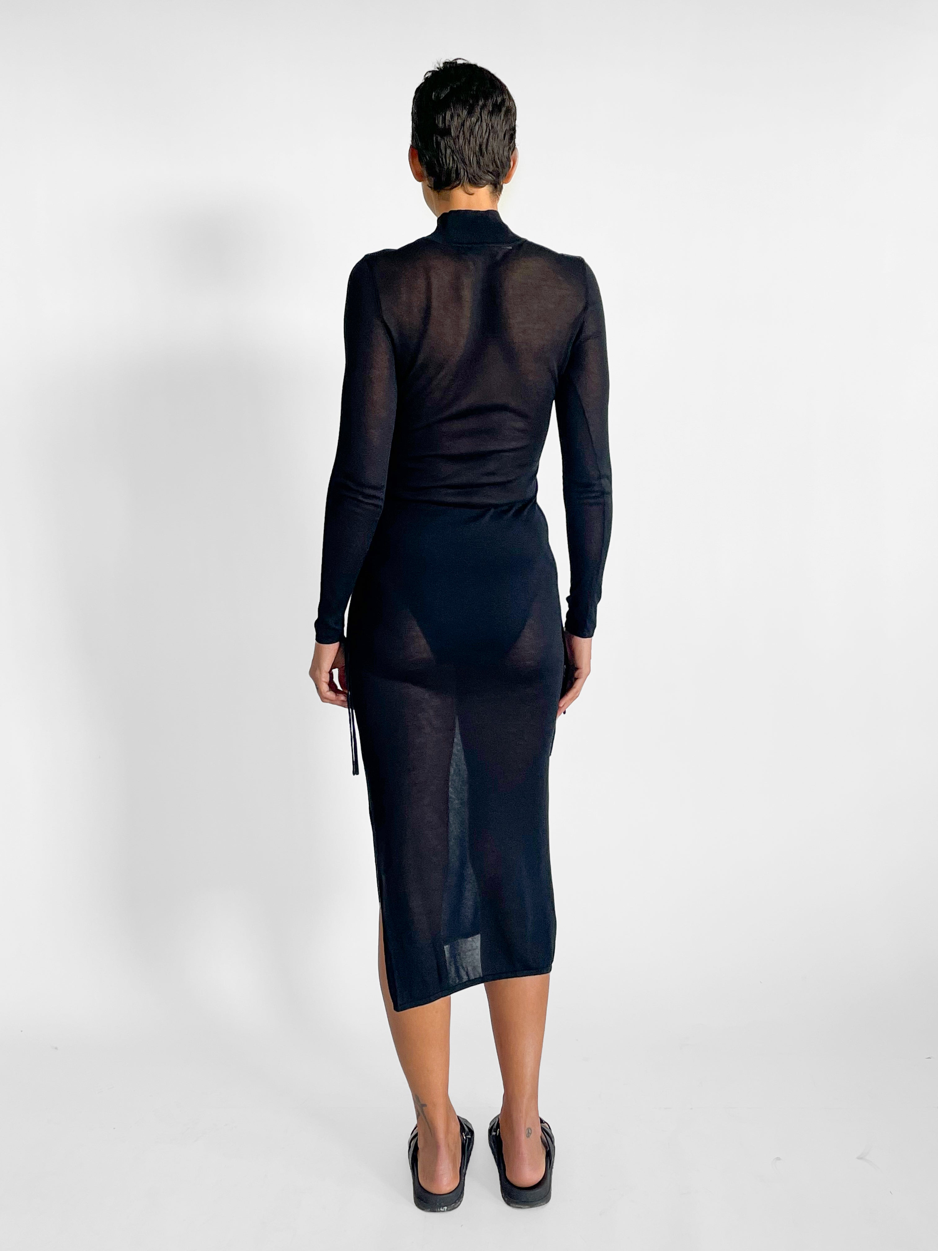 St. Agni Sheer Ruched Dress — image 2 of 5