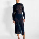 St. Agni Sheer Ruched Dress — image 3 of 5