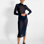 St. Agni Sheer Ruched Dress — image 4 of 5