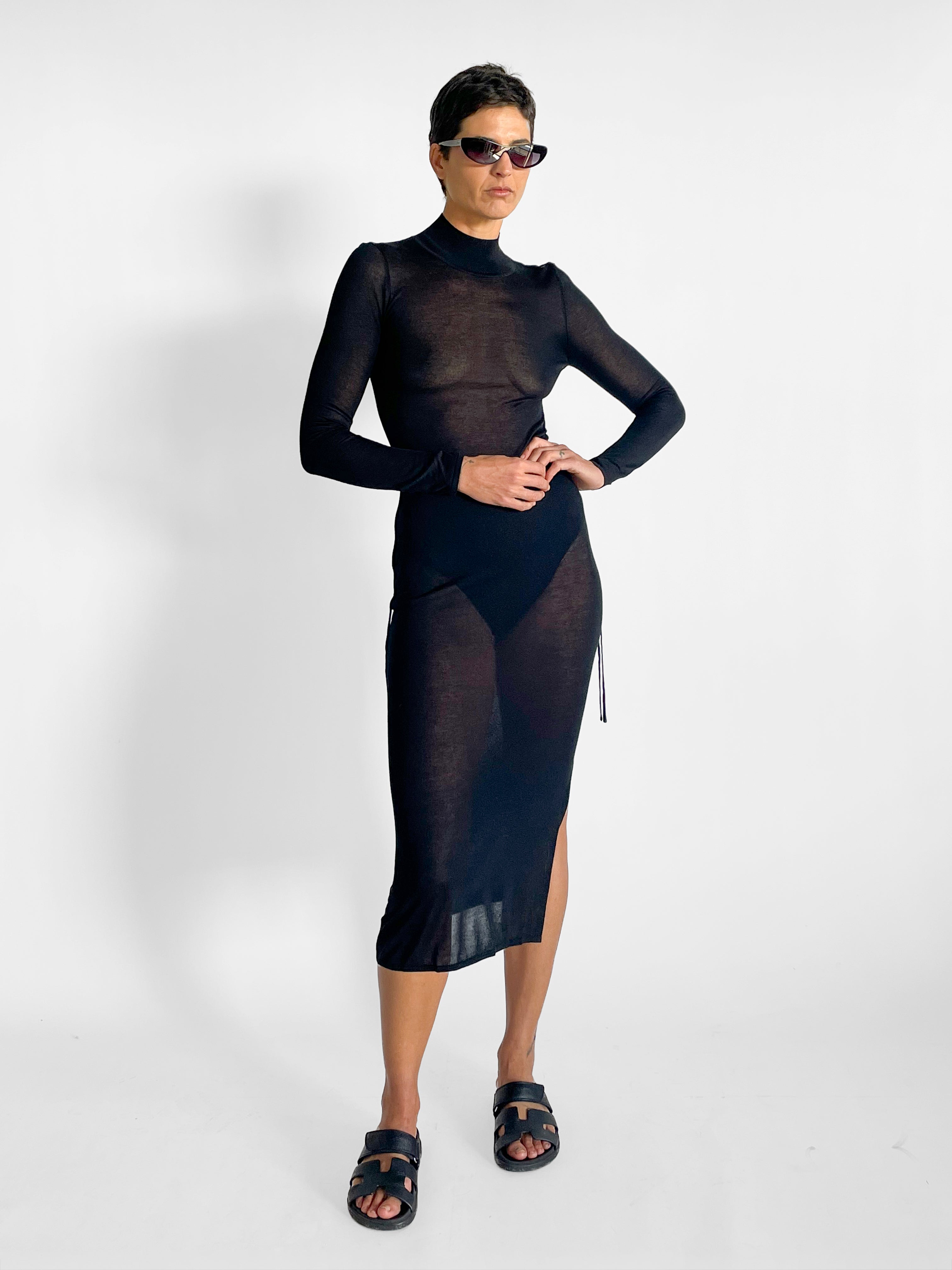 St. Agni Sheer Ruched Dress — image 4 of 5