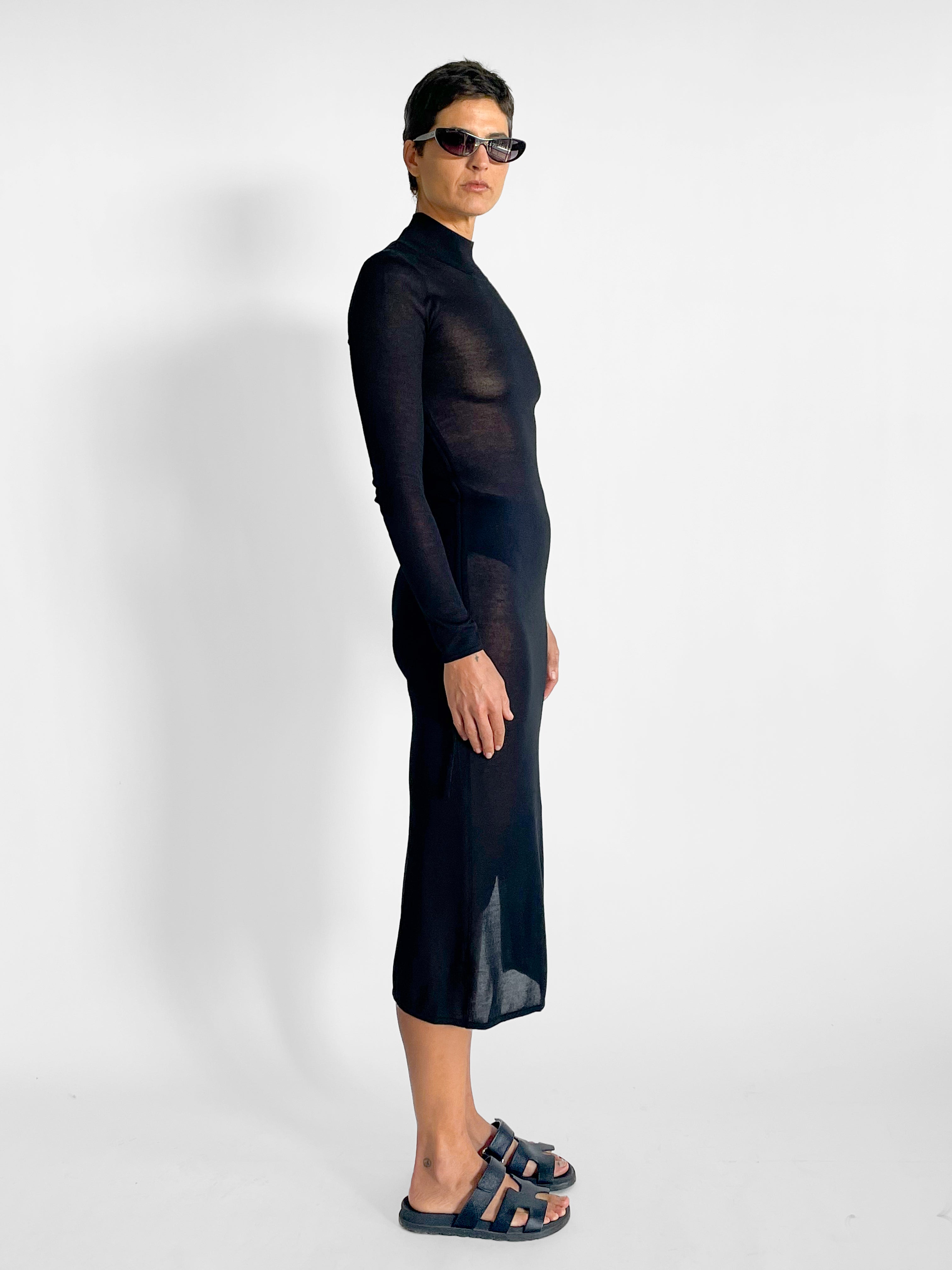 St. Agni Sheer Ruched Dress — image 5 of 5