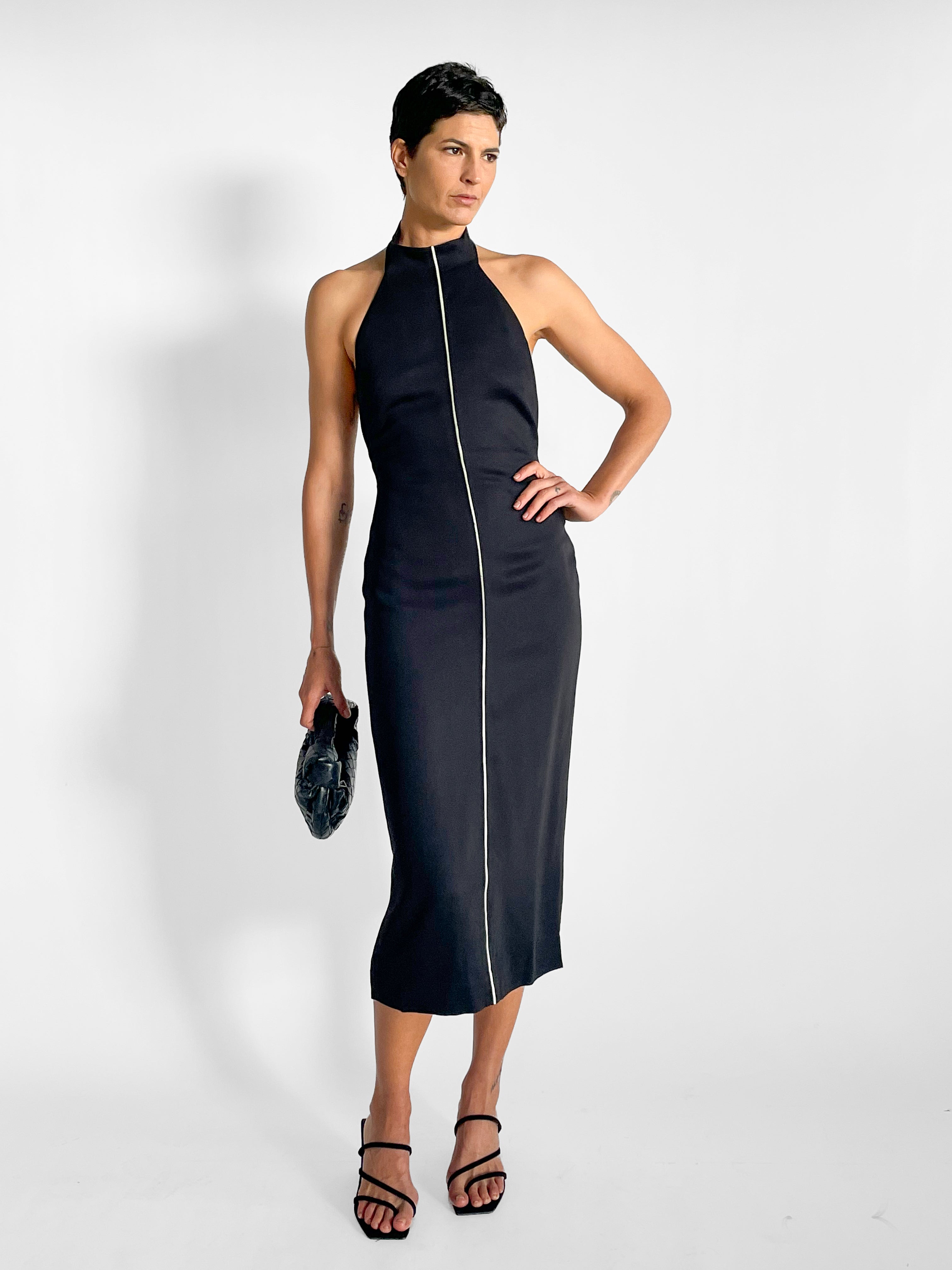 St. Agni Raw Edge Halter Dress — image 4 of 5