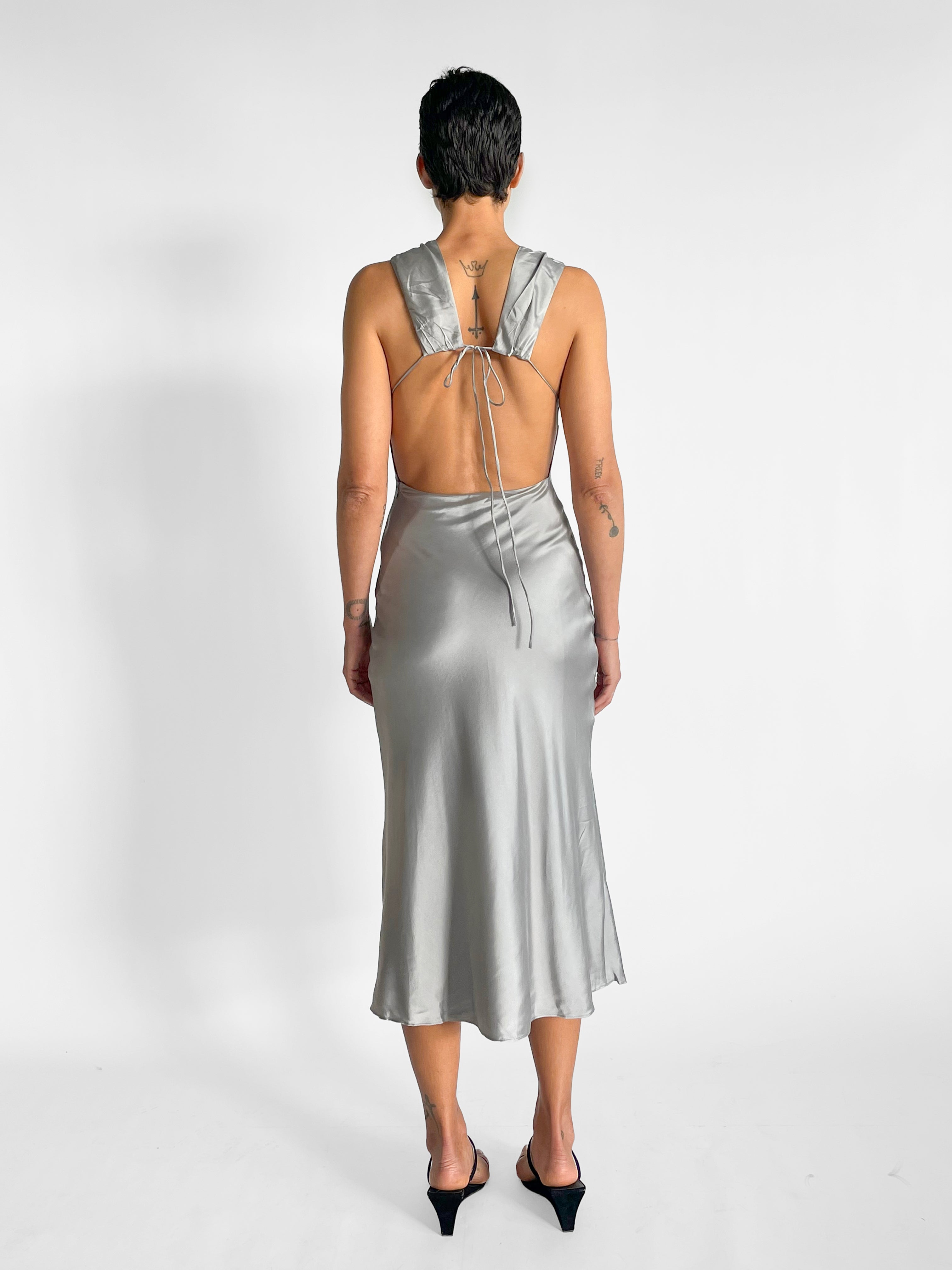 St. Agni Soft Silk Rouleau Tie Dress — image 2 of 5