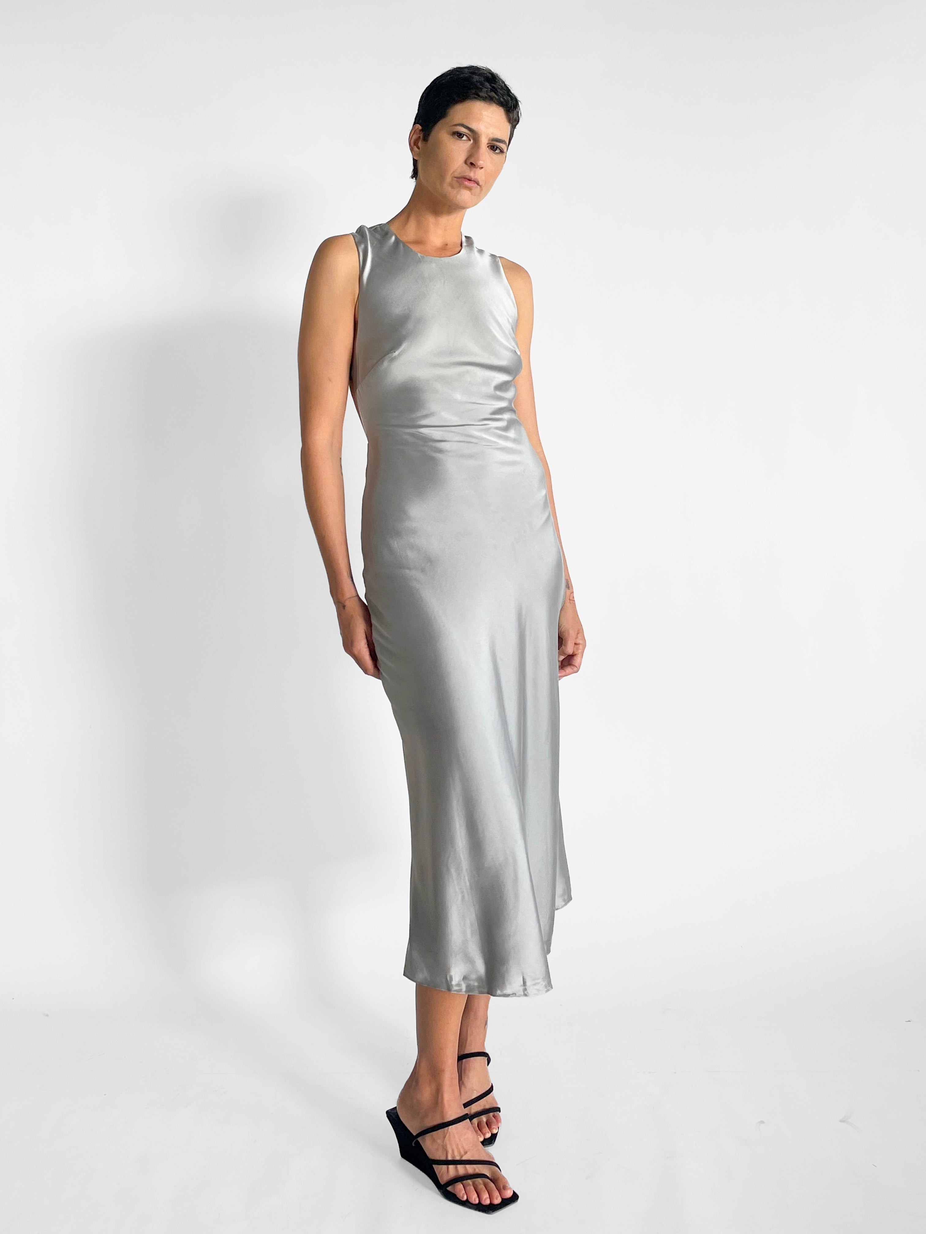 St. Agni Soft Silk Rouleau Tie Dress — image 3 of 5