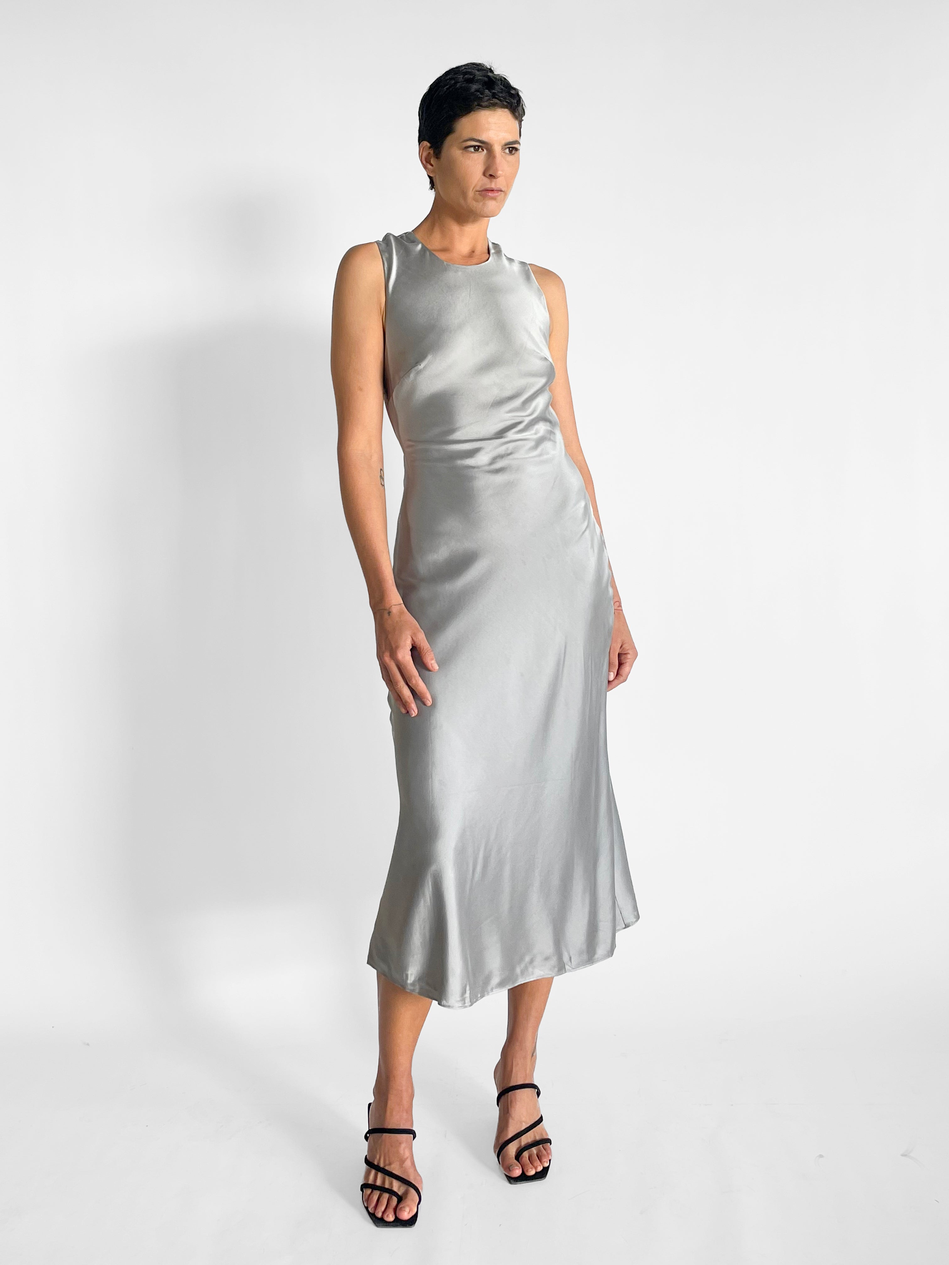 St. Agni Soft Silk Rouleau Tie Dress — image 4 of 5