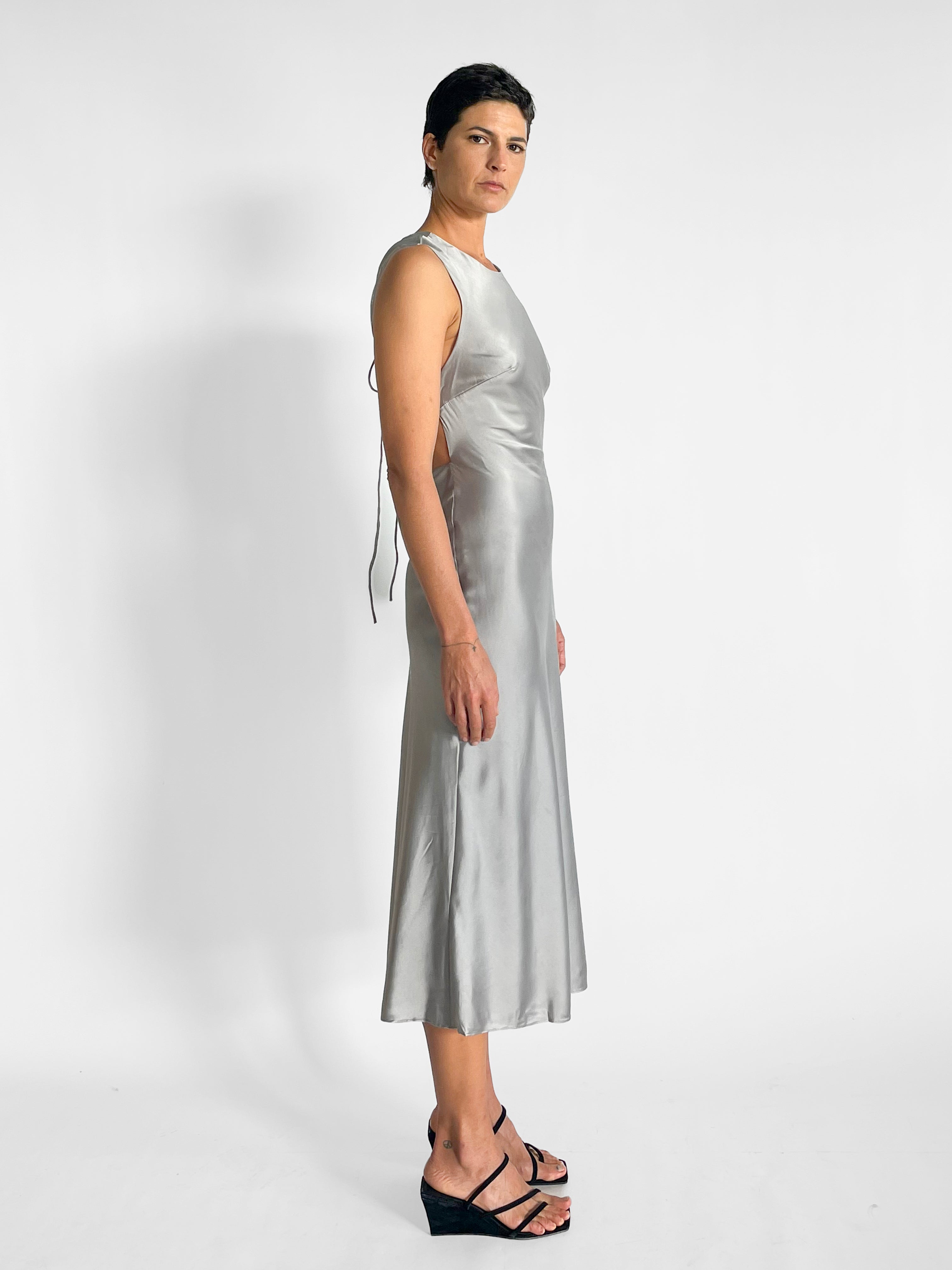 St. Agni Soft Silk Rouleau Tie Dress — image 5 of 5