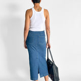Paloma Wool Denim Midi Skirt — image 4 of 6