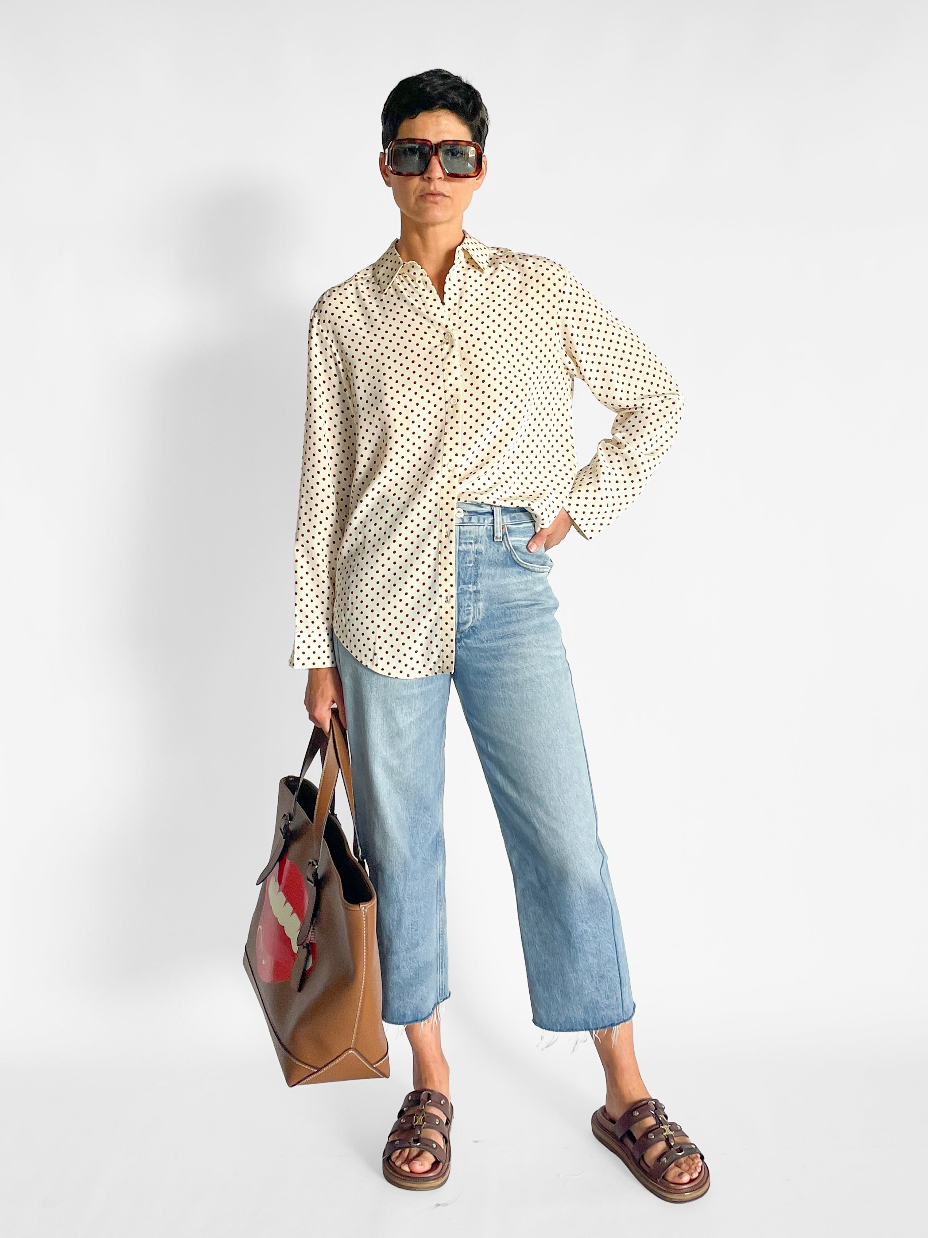 Matteau Long Sleeve Silk Shirt — image 1 of 5