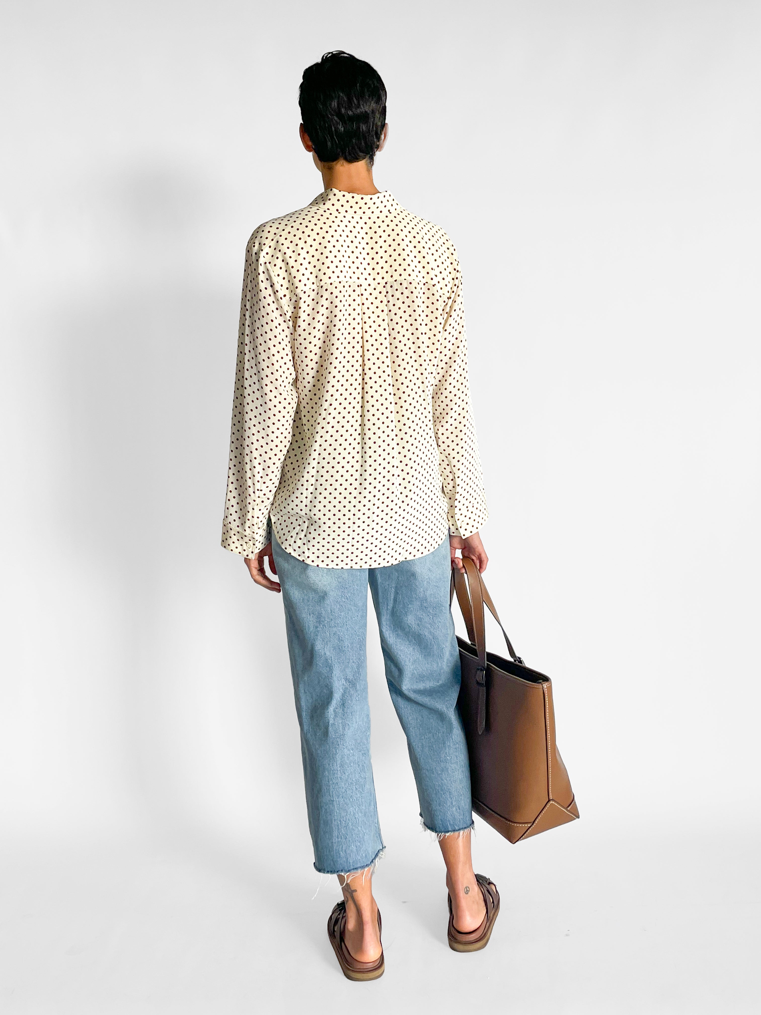 Matteau Long Sleeve Silk Shirt — image 3 of 5