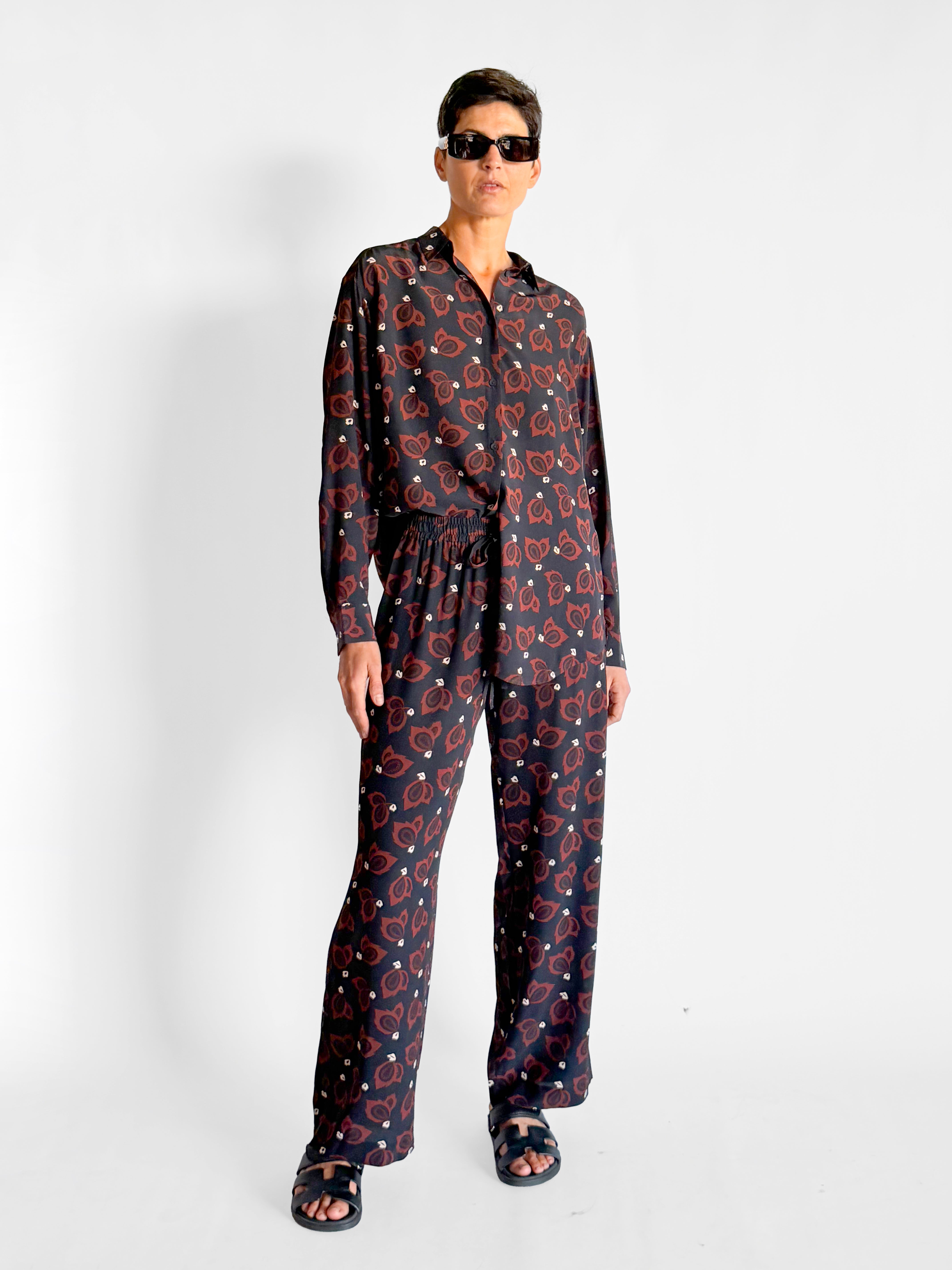 Matteau Long Sleeve Silk Shirt — image 3 of 6