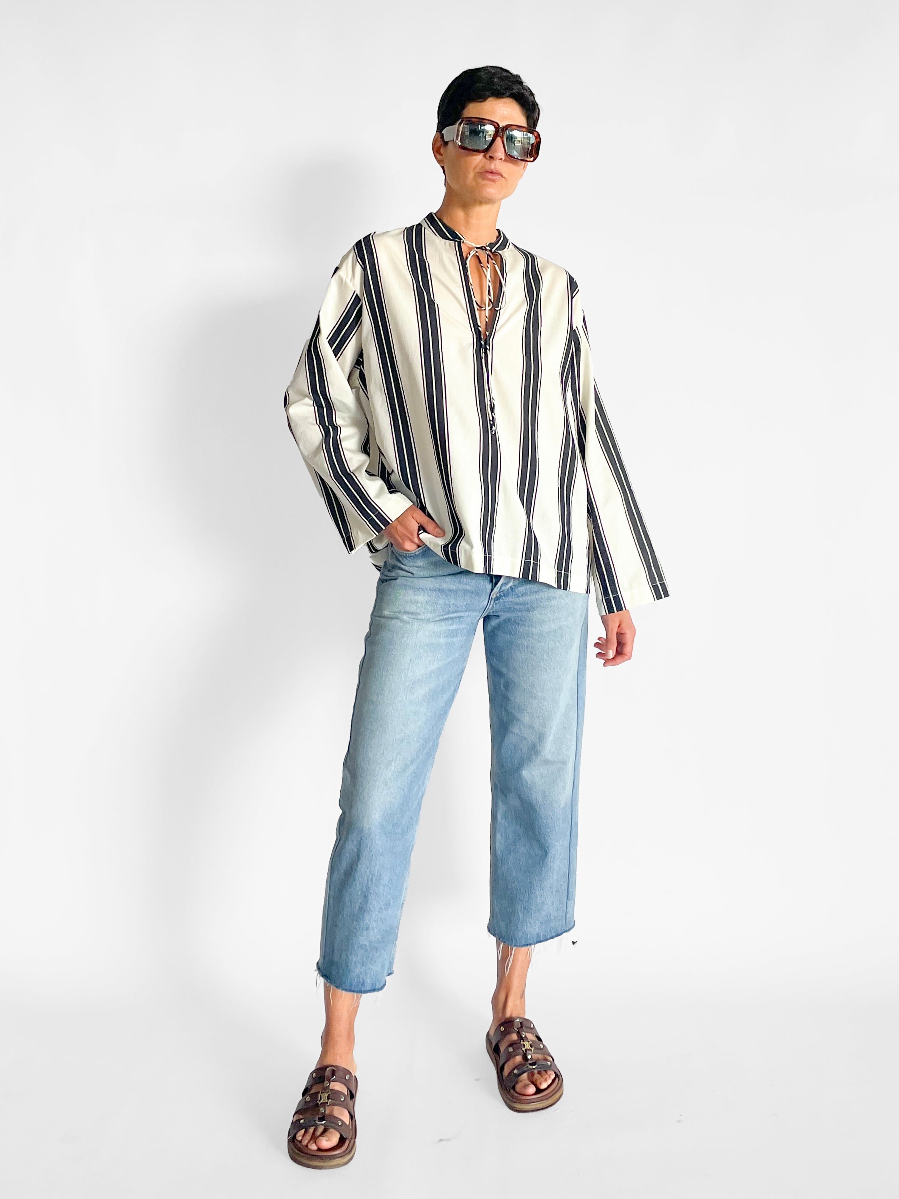 Matteau Relaxed Stripe Tunic — image 1 of 4