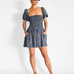 Matteau Shirred Peasant Mini Dress — image 2 of 5