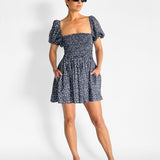 Matteau Shirred Peasant Mini Dress — image 2 of 5