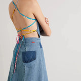 Upcycled Denim Dress