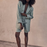 Frayed Linen Shorts