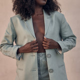 Frayed Linen Shorts