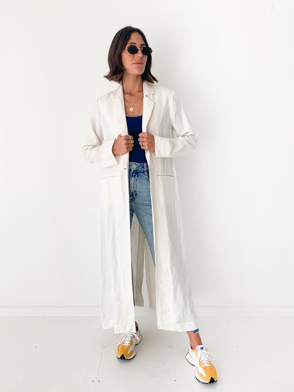 Full Length Blazer Style Long Coat