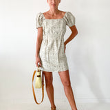 Puff Sleeve Mini Dress
