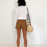 Pleat Front Shorts
